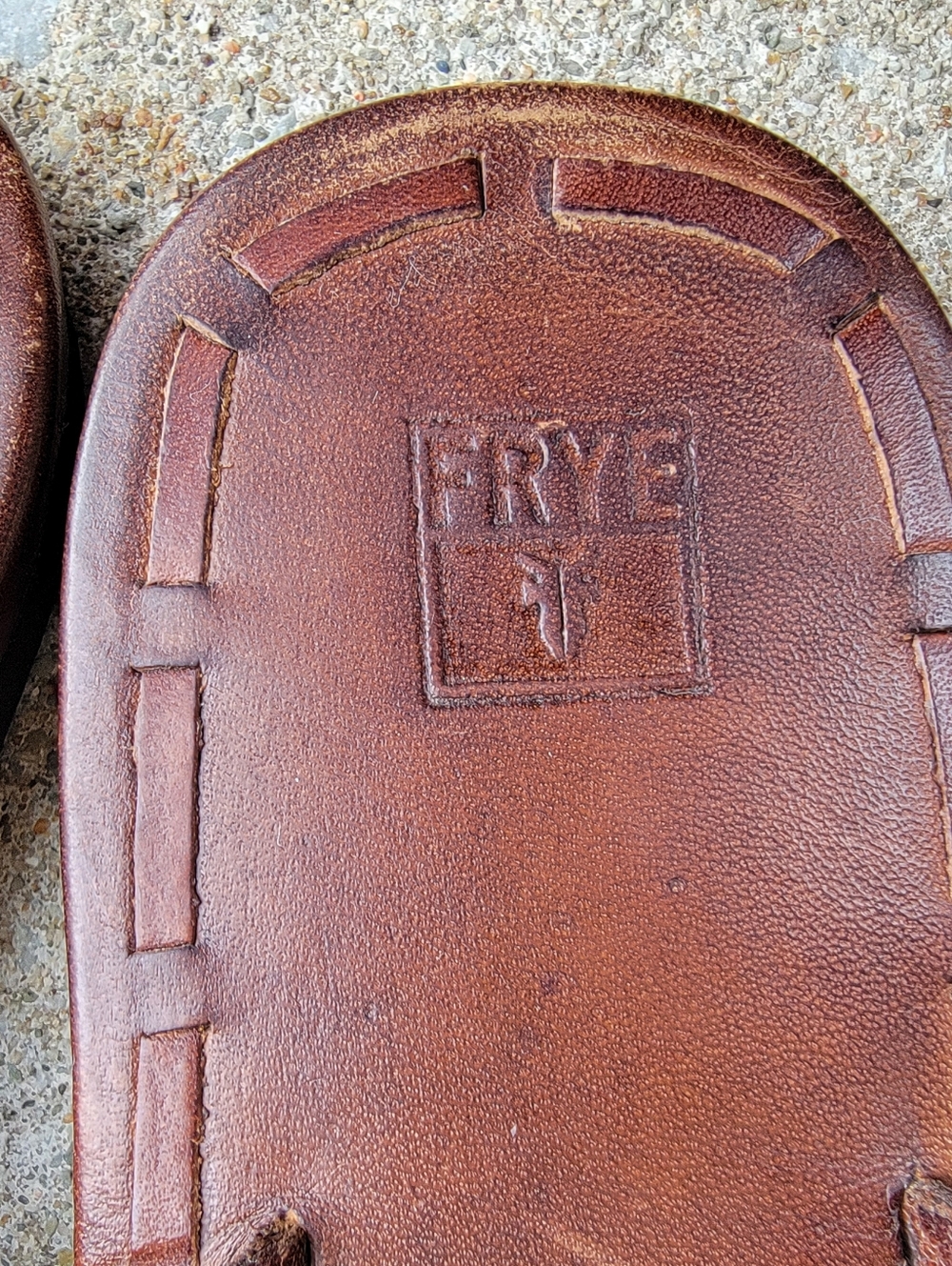 Frye Cognac Brown Leather Braided Thong Flip Flop Sandals 10 - Picture 10 of 16